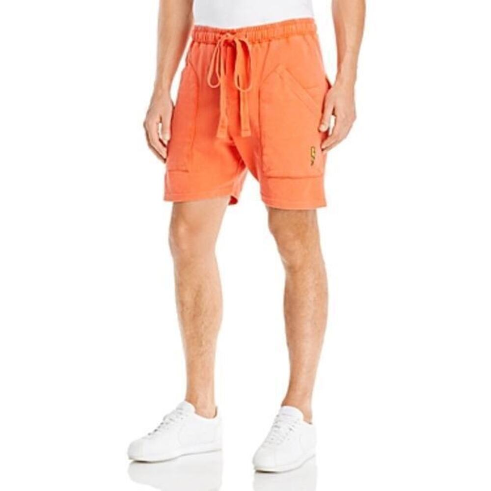 The Rad Black Kids Garment Wash Saturn Surfer Shorts Orange Size L 0302